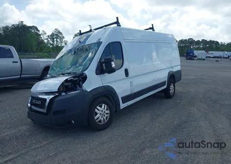 2021 Ram Promaster 3500 Cargo Van High Roof 159 Wb Ext из США, поврежденный, VIN 3C6MRVJG9ME557266